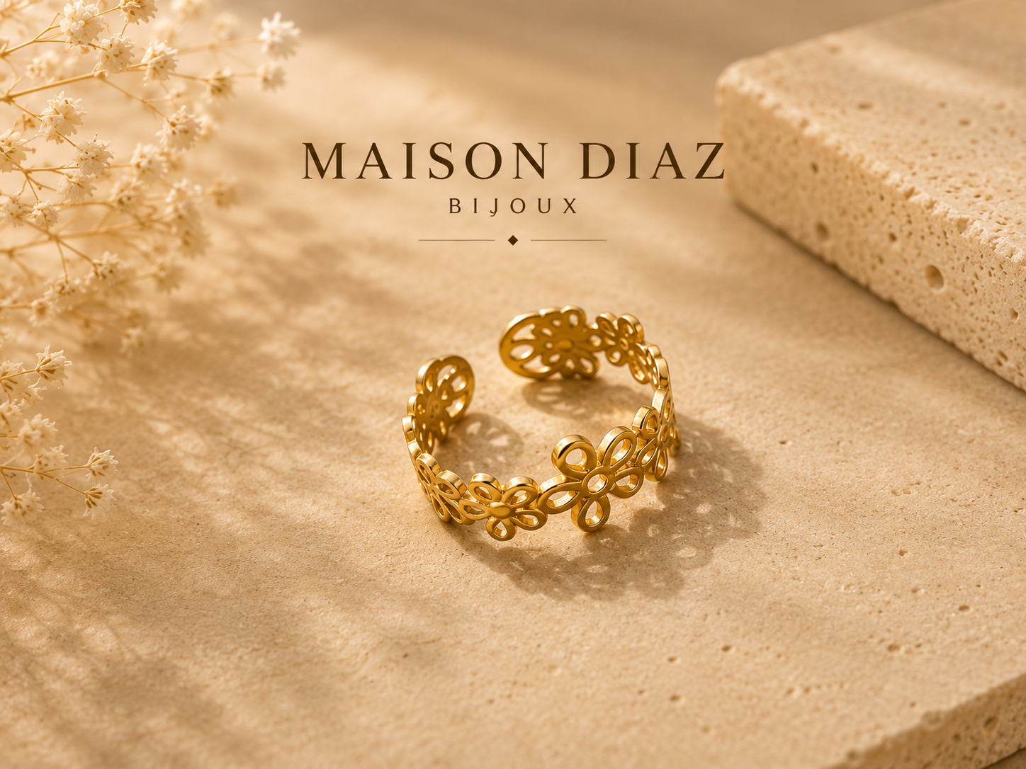 Bague Floria – Dorée