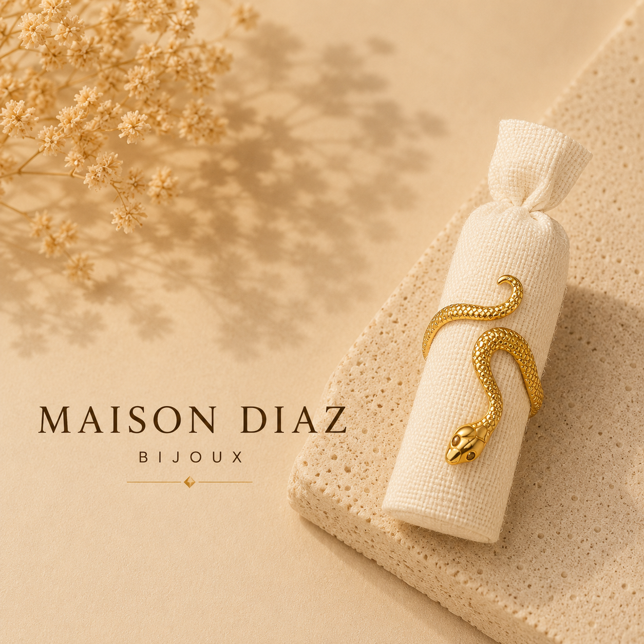 Bague Cobra – Dorée