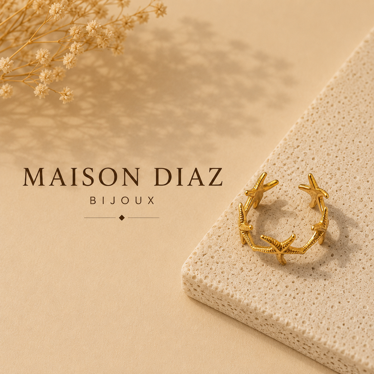 Bague Rivage – Dorée