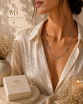 Collier Maillon Argenté